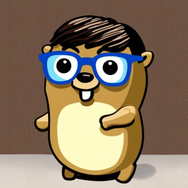 Go Blue Gopher from Denver, Colorado, with brown hair and square glasses.