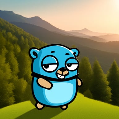 Go Blue Gopher creating Kubernetes namespaces.
