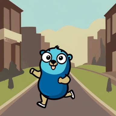 Marathon running go blue gopher