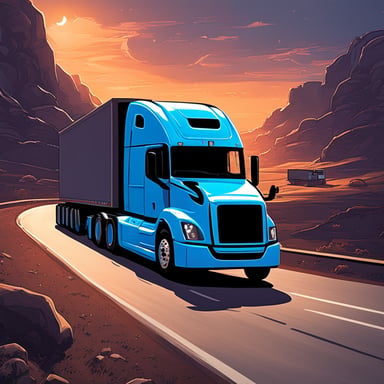 Go blue gopher steering an autonomous long haul truck with a gamepad