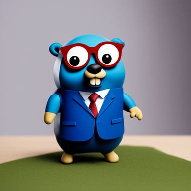 Go Blue Gopher as toxic CEO gopher.