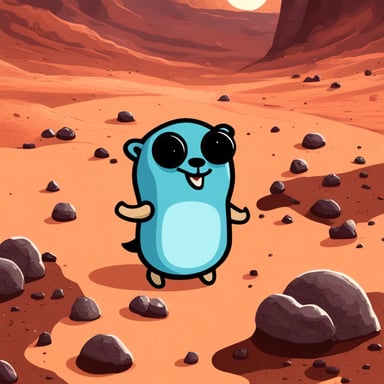 Go Blue Gopher on Mars.