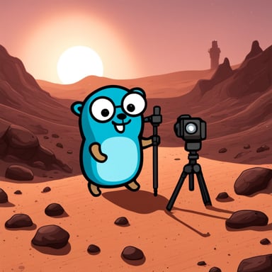 Go Blue Gopher on Mars.