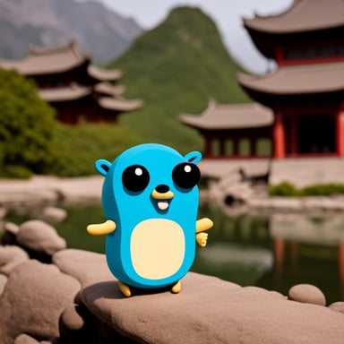 Go Blue Gopher in China.