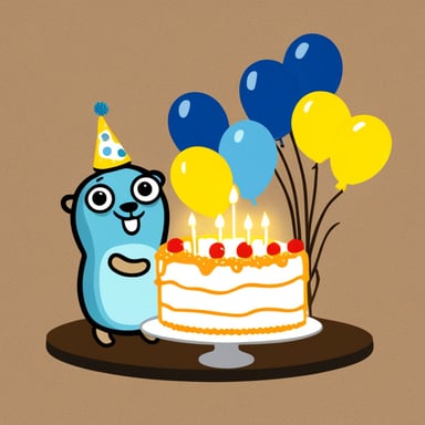 Go Blue Gopher's birthday in Brighton.