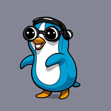 In the world of operating systems, imagine the Go Blue Gopher as a penguin Linux nerd from Amsterdam, passionate about open source and coding.