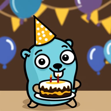 Happy birthday, Go Blue Gopher!
