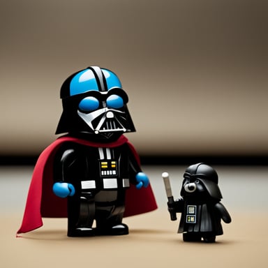 Go blue gopher dressed as Darth Vader.