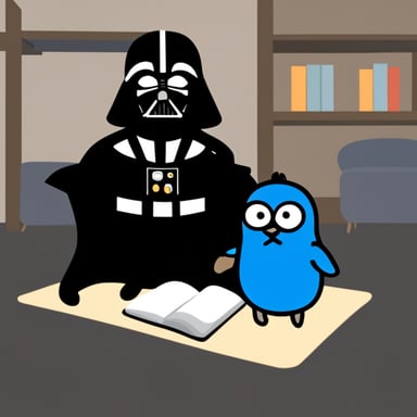 Go Blue Gopher as Darth Vader.