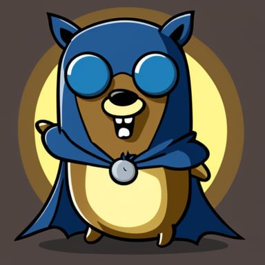 Go Blue Gopher as Batman: The Dark Knight Gopher