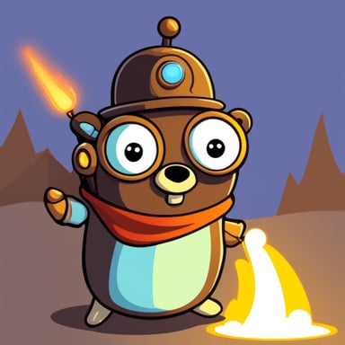 Go Blue Gopher as Discord robot gopher.