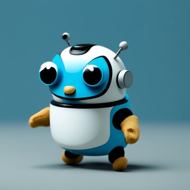 Go Blue Gopher as a robotic cyborg.