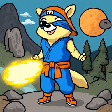 Go Blue Gopher as Goku from Dragon Ball.