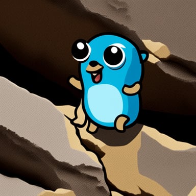 Go Blue Gopher rock climbing