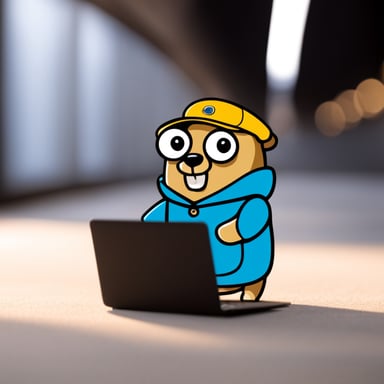 Go Blue Gopher traveling to GopherCon Berlin.