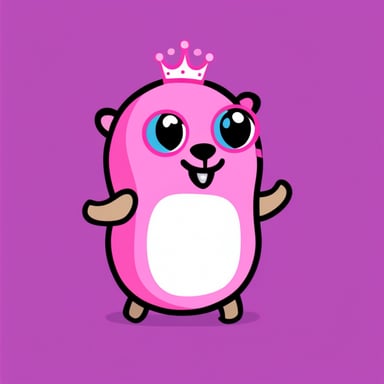 Go Blue Gopher as Pink Wear Princess Gopher.
