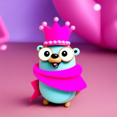 Go Blue Gopher as Pink Wear Princess Gopher.