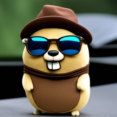 Go Blue Gopher as Leonardo DiCaprio.