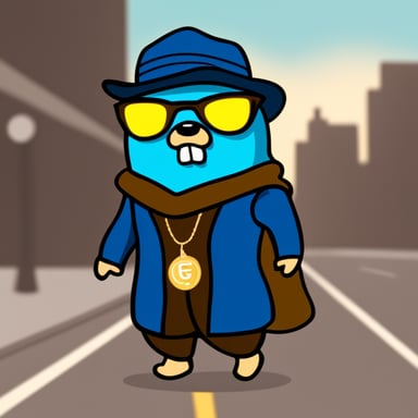 Go Blue Gopher as Leonardo DiCaprio.