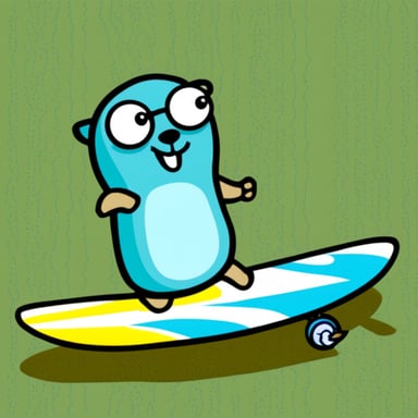 Go Blue Gopher surfing