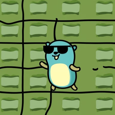 Go Blue Gopher in the Matrix.