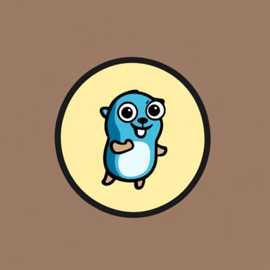 A happy Go Blue Gopher logo.