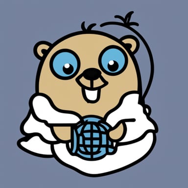 A happy Go Blue Gopher logo.