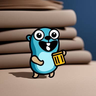A happy Go Blue Gopher logo.