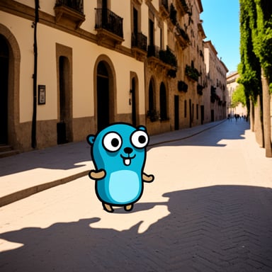 Go Blue Gopher explores Spain.
