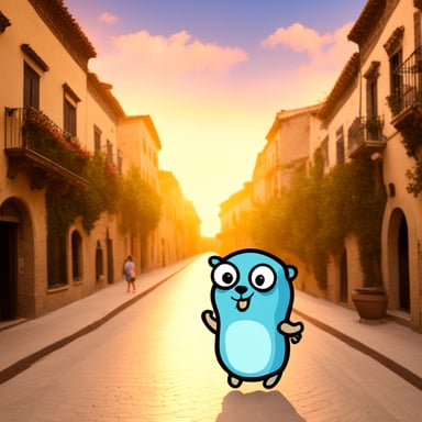 Go Blue Gopher explores Spain.