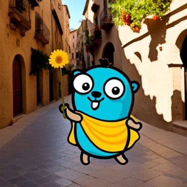 Go Blue Gopher explores Spain.