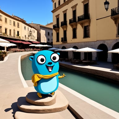 Go Blue Gopher explores Spain.