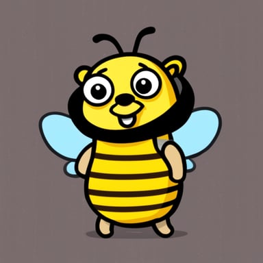 Go Blue Gopher in a bee costume