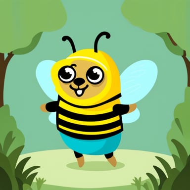 Go Blue Gopher in a bee costume