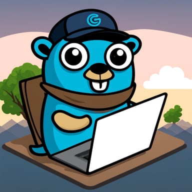 Go Blue Gopher at Gophercon Africa