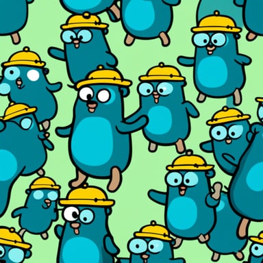 A Danish go blue gopher