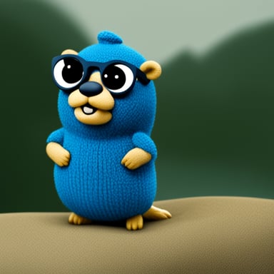 A Danish go blue gopher