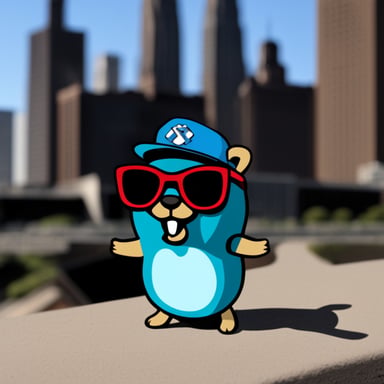 Go Blue Gopher as a punk anticapitalist anarcho gopher.