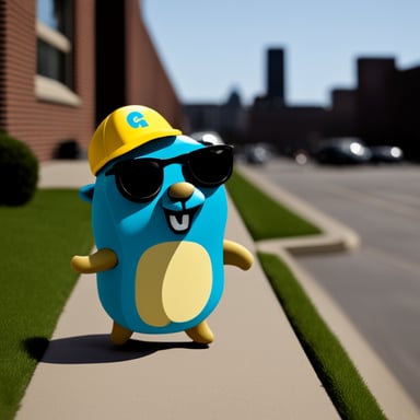 The go blue gopher is a noob.