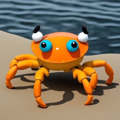 Go Blue Gopher as an 8-legged orange crab.