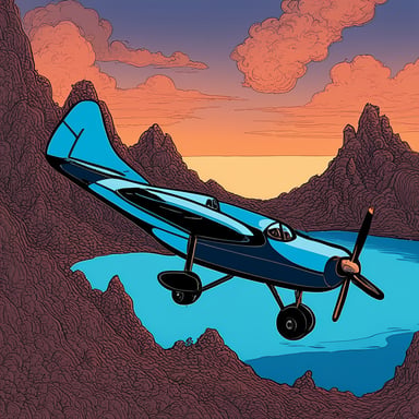 A plane that has nothing in similar to Go Blue Gopher.