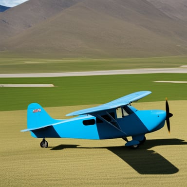 A plane that has nothing in similar to Go Blue Gopher.