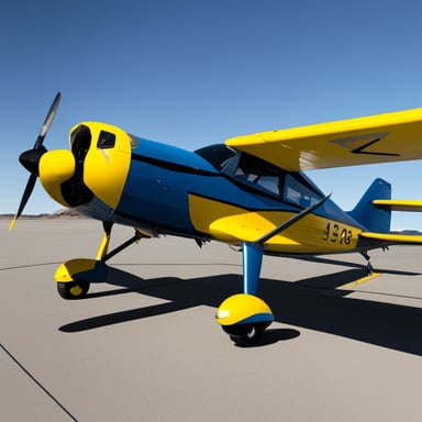 A plane that has nothing in similar to Go Blue Gopher.