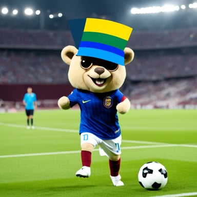 Go Blue Gopher winning the football World Cup with Messi in Qatar.