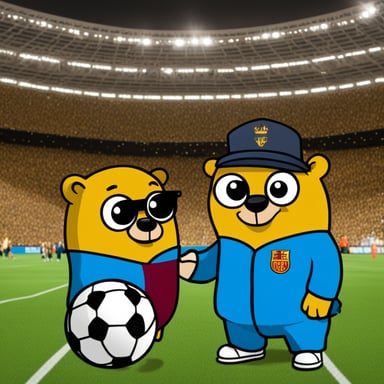 Go Blue Gopher winning the football World Cup with Messi in Qatar.
