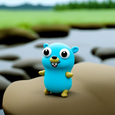 Go Blue Gopher as a rubber bath toy.