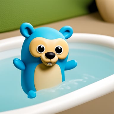 Go Blue Gopher as a rubber bath toy.