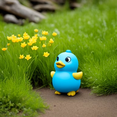 Go blue gopher as a yellow rubber duckie that's actually a Gopher.