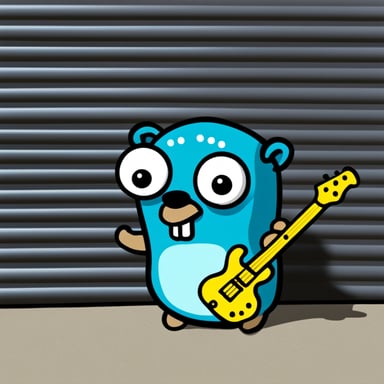 Go Blue Gopher as a metalhead.