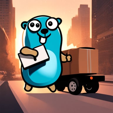 Go Blue Gopher delivering NCR ads.